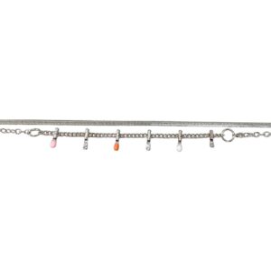 PULSERA FINA CON BARRITAS Y COLORES