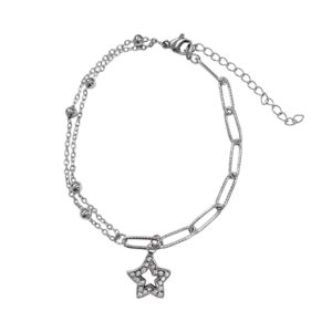 PULSERA COMBINADA CON DIJE ESTRELLA