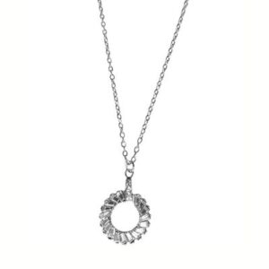 COLLAR FINON CIRCULO CON PIEDRAS AC C
