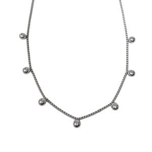 COLLAR CADENA VENECIANA C BOLITAS AC C
