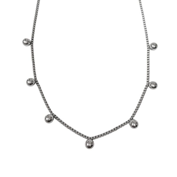 COLLAR CADENA VENECIANA C BOLITAS AC C