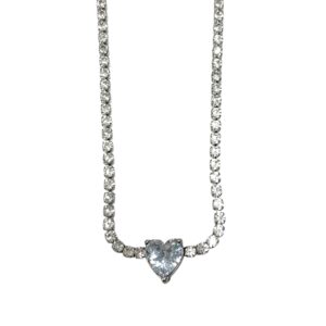 COLLAR PIEDRITAS C UN CORAZON C PIEDRA AC C