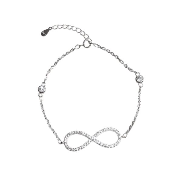 PULSERA FINA C CENTRO INFINITO C BRILLO PL