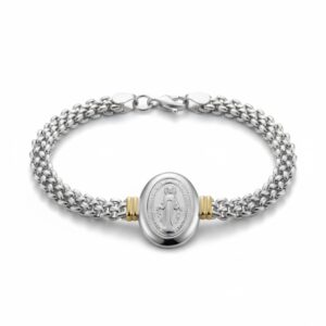 PULSERA TEJIDA CENTRO MEDALLA MILAGROSA
