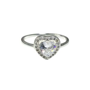 ANILLO PROMESA PIEDRA MED  PL