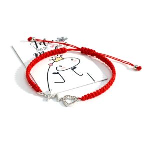 PULSERA MACRAME  CON DIJE CARDIO
