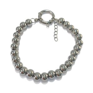 PULSERA BOLITAS GRANDES CON CIERRE MARINERO