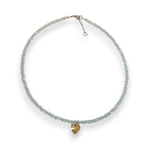 COLLAR CRISTAL CON DIJE CORAZON