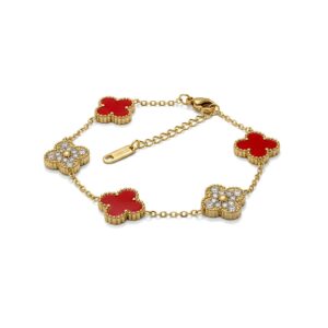 PULSERA TREBOL  DORADO