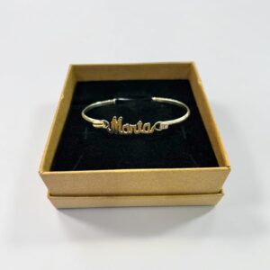 PULSERA ESCLAVA CON  CENTRO NOMBRE