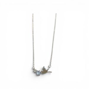 COLLAR COLIBRI LISO CON DOS PIEDRITAS
