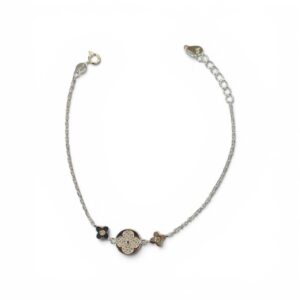 PULSERA CENTRO REDONDO CON FLOR VC