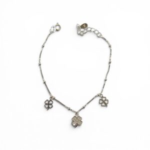 PULSERA BOLITAS Y TREBOL MICROPAVE