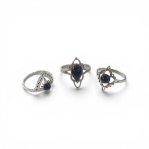 ANILLO CALADOS CON  PIEDRAS