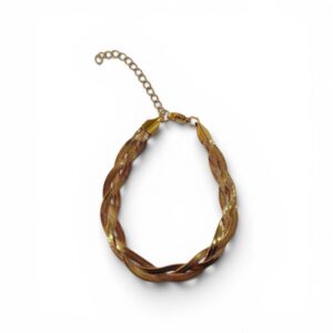 PULSERA TRENZADA BRILLOSA
