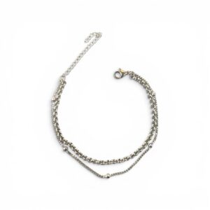 PULSERA DOBLE ROLITO + BOLITA AC C