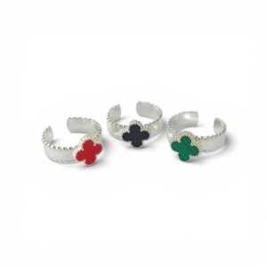 ANILLO TREBOL COLORES