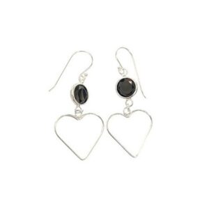 ARO COLGANTE CORAZON CON  CUBIC