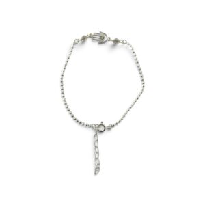 PULSERA PELOTITAS CON CENTRO MANITO