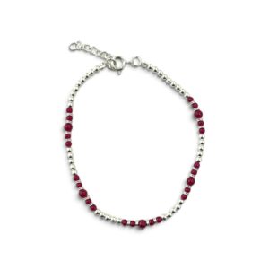 PULSERA BOLITA CON PIEDRAS