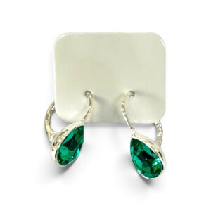 AROS GOTA CRISTAL VERDE