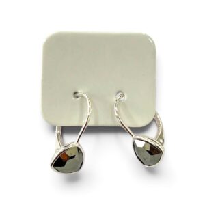AROS  TRIANGULO  CRISTAL CHICO MARRON