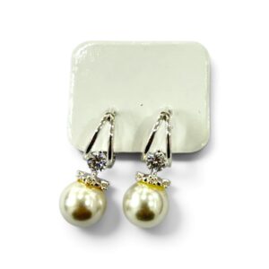 AROS PASANTES CON PERLA Y PIEDRA