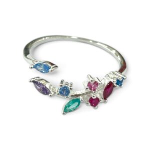 ANILLO PIEDRAS COLORES REGULABLE