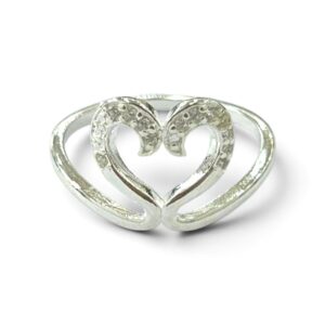ANILLO CISNE FORMA DE CORAZON