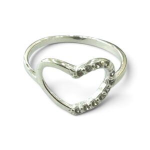 ANILLO CORAZON CALADO