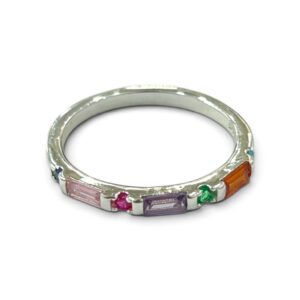 ANILLO PIEDRAS COLORES FINO